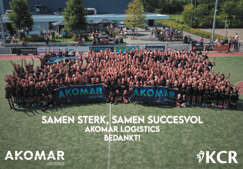 Akomar Logistics blijft onze hoofdsponsor